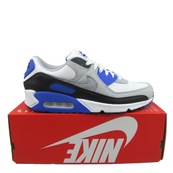 Nike Other - Nike Air Max 90 Mens Size 11 White Smoke Grey Blue Sneakers NEW